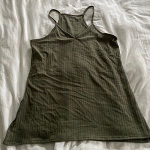Green tank top